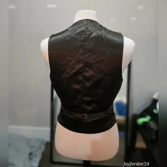 Vintage 1960s Brown Vest with ACWA Tag in Pocket - Picture 5 of 5